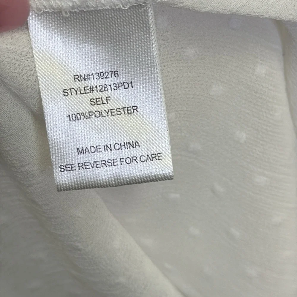 Daniel Rainn Cream V-Neck Blouse - Picture 8 of 9